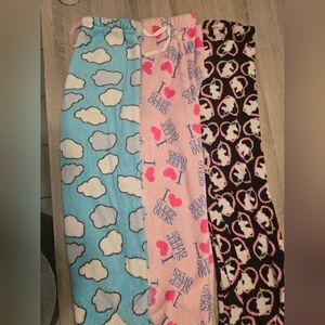 Fluffy Pj bottoms bundle